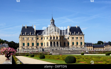 Seine-et-Marne Francia Vaux le Vicomte palace Foto Stock