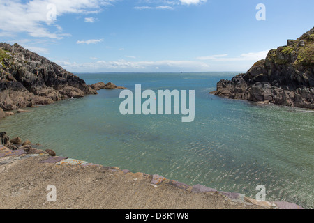 Porthclais Pembrokeshire West Wales. Vicino a St Davids questa storica porta con il porto è stato costruito nel secolo12th. Foto Stock