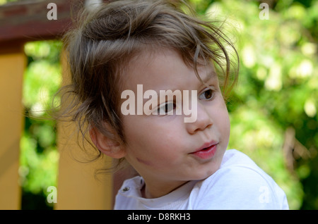 Ritratto di bambina vicino Foto Stock