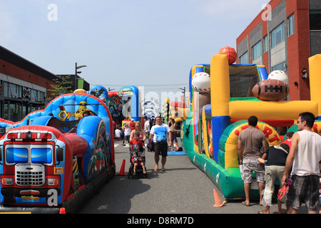 Firefighter festival in Canada. Foto Stock