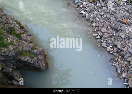 Canyon del fiume Aare sulle alpi svizzere Foto Stock