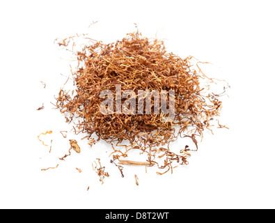 Il tabacco isolati su sfondo bianco Foto Stock