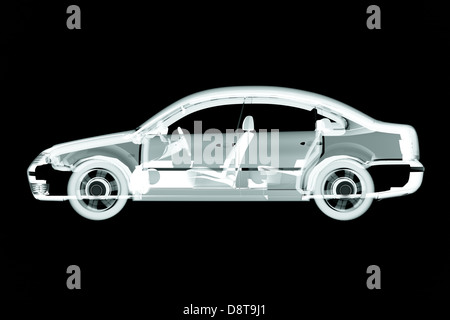 3d auto x-ray render Foto Stock