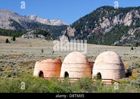 Abbandonato Carbone Forno rovine dal 1880, Idaho, Stati Uniti d'America Foto Stock