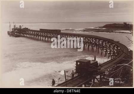 Wallarah Jetty, Catherine Hill Bay Foto Stock