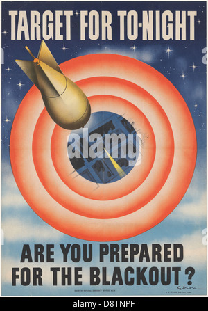 Questo poster commemora il 50° anniversario di un significativo evento di blackout nel nuovo Galles del Sud. L’immagine, in bianco e nero, mette in evidenza la preparazione e la risposta dello Stato durante il blackout dell’era della seconda guerra mondiale, un importante momento storico nella storia della guerra della regione. Foto Stock