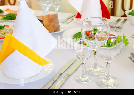 La cena è servita Foto Stock