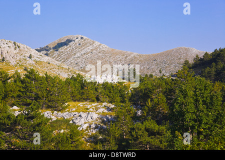 Vista montagne di Biokovo, Croazia Foto Stock