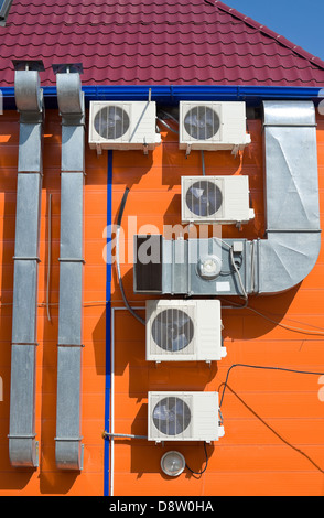 Ventilazione e condizionatori d'aria Foto Stock