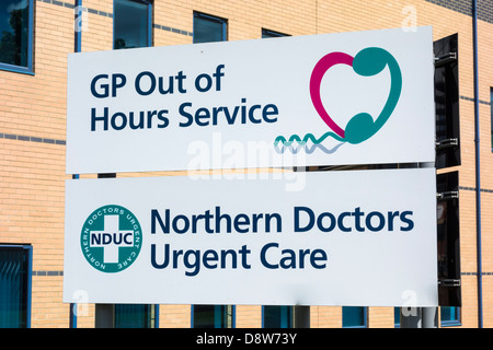 Norther Doctors Urgent Care GP al di fuori delle ore di servizio, Stockton on Tees, Cleveland, England, Regno Unito Foto Stock