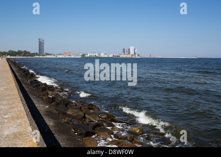 Gdynia, Polonia 17 Maggio, 2013 - Vista sul Mare delle torri a Gdynia. Foto Stock