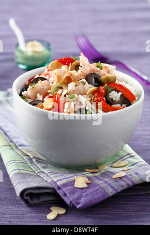 Insalata di riso con la baia di Dublino boreale Foto Stock