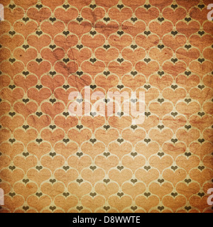 Vintage cuori grunge background. Foto Stock