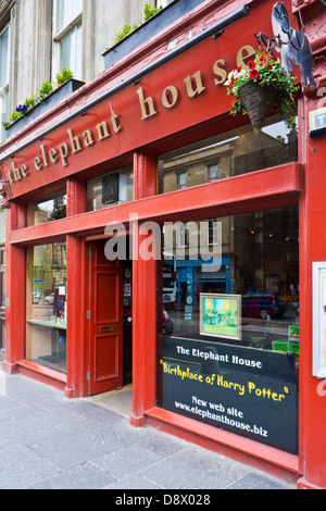 L'elefante House Cafe dove J. K. Rowling ha scritto i primi libri di Harry Potter George IV Bridge Edinburgh Scotland Regno Unito GB Europa Foto Stock