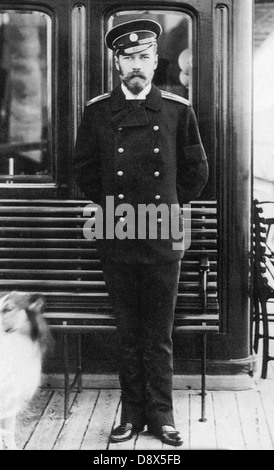 Nicholas II (1868 - 1918), ultimo zar di Russia Foto Stock