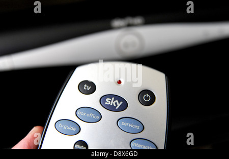 Sky tv telecomando REGNO UNITO Foto Stock