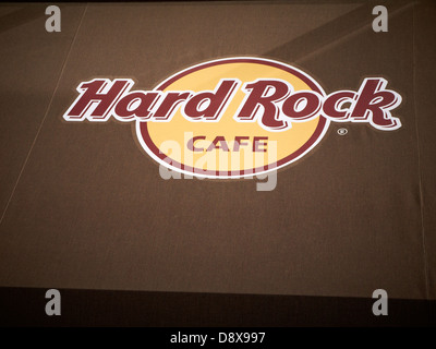 Hard Rock cafe sign UK Foto Stock