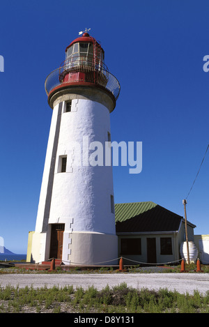 Robben Island Lighthouse su in collina (1864), Sud Africa Foto Stock