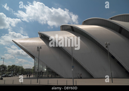 Porto di Glasgow, WATERSIDE, Fiume Clyde Auditorium, Clyde Arc, SECC, Science Center Crowne Plaza. Foto Stock