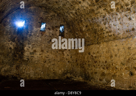 Dungeon slave, Cape Coast castle, Cape Coast, in Ghana, Africa Foto Stock