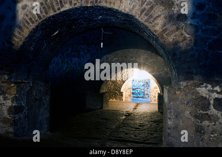 Dungeon slave, Cape Coast castle, Cape Coast, in Ghana, Africa Foto Stock