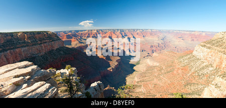 Bordo Sud del Grand Canyon in Arizona vista panoramica Foto Stock