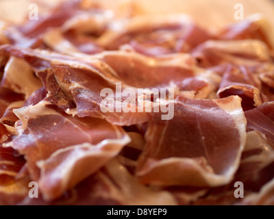 Asciuga il prosciutto curato Foto Stock