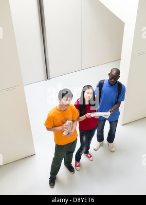 Gruppo di multi etnico studenti del college Foto Stock