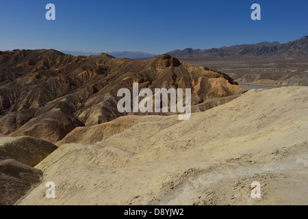 Zabriskie Point nella Valle della Morte NP, California CA Foto Stock