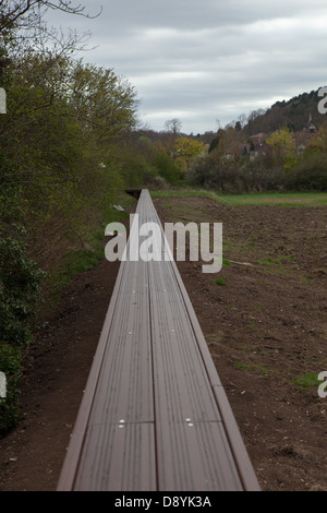 Flood regime avversione lavori in corso vicino a Tamworth/Hopwas in Staffordshire. Foto Stock