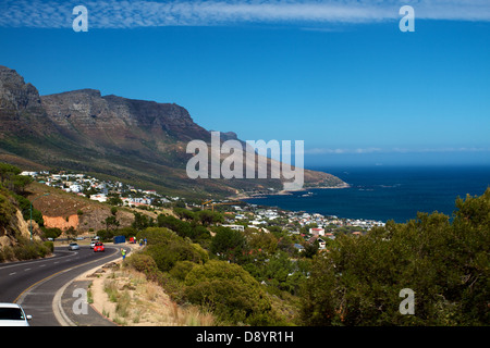 Vista sulla splendida Camps Bay Resort a Cape Town Foto Stock