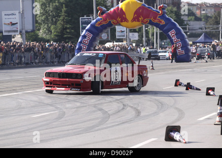 Sofia, Bulgaria - 02 Giugno 2013: Red Bull auto Park Drift Sofia, Bulgaria. Foto scattata su: giugno 02th, 2013 Foto Stock