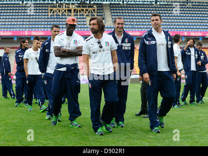 Nazionale italiana di calcio è visto a Praga, Repubblica Ceca, Giugno 6, 2013 prima della Coppa del Mondo di match di qualificazione contro la Repubblica ceca. (CTK foto/Vondrous Romano) Foto Stock