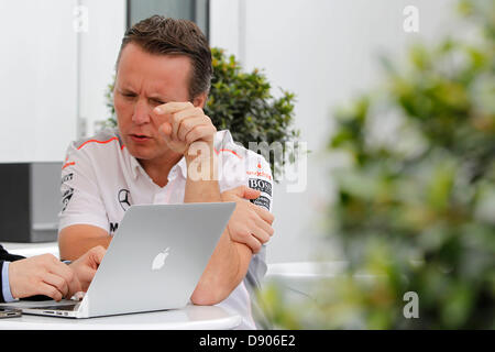 Montreal, Canada. Il 6 giugno 2013. Motorsports: FIA Formula One World Championship 2013, il Gran Premio del Canada, Sam Michael (AUS, McLaren Direttore Sportivo) Credito: dpa picture alliance/Alamy Live News Foto Stock