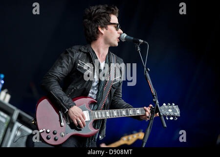 Norimberga, Germania. Il 7 giugno 2013. Il cantante Kelly Jones dalla banda gallesi Stereophonics suona presso il festival musicale 'Rock im Park' in Nuremberg, Germania, 07 giugno 2013. Oltre 70.000 musicisti rock sono attesi al festival che continua fino al 09 giugno. Foto: DANIEL KARMANN/dpa/Alamy Live News Foto Stock