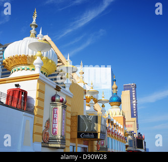 Trump Taj Mahal sulla striscia di Atlantic City. Foto Stock