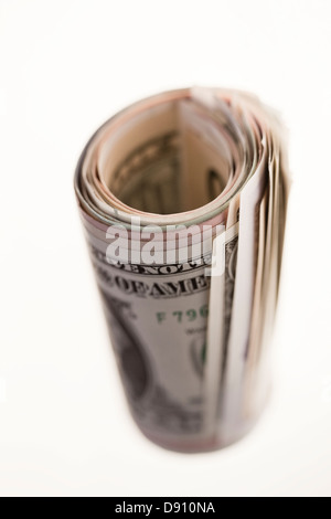 Rotolo di fatture del dollaro Foto Stock