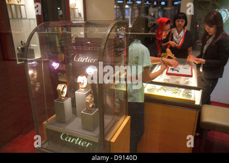 Singapore,Raffles City,shopping shopper shoppers negozio negozi mercati di mercato acquisti di mercato vendita, negozi al dettaglio negozi business business business, Centre,c Foto Stock