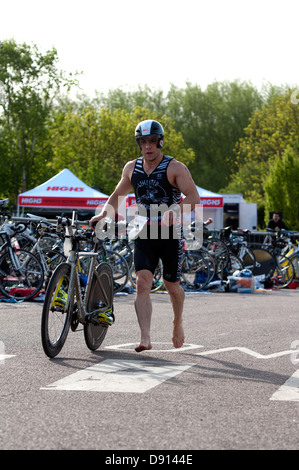 2013 Stratford 220 Triathlon Foto Stock