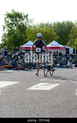 2013 Stratford 220 Triathlon Foto Stock