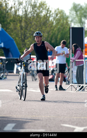 2013 Stratford 220 Triathlon Foto Stock