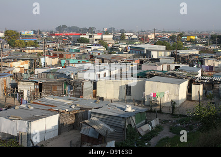 Foto di vita quotidiana nelle township di Delft, Sud Africa Foto Stock