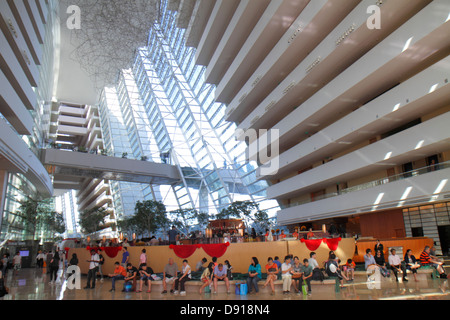 Singapore Marina Bay Sands, hotel, lobby, atrio, interno, Sing130202155 Foto Stock