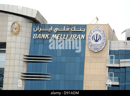 Bank Melli Iran, Dubai, UAE Foto Stock