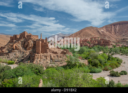 Berber kasbah in Dades gorge, Marocco Foto Stock