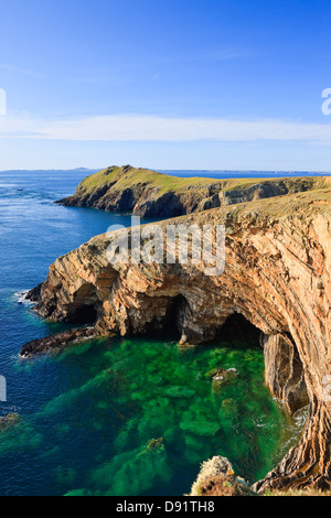 Punto Wooltack Martins Haven Pembrokeshire Wales Foto Stock