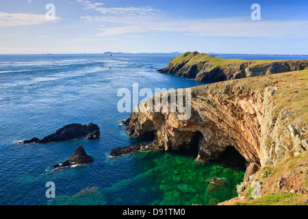 Punto Wooltack Martins Haven Pembrokeshire Wales Foto Stock