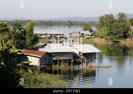Kaptai lago, Rangamati, Chittagong Hill Tracts, Bangladesh Foto Stock