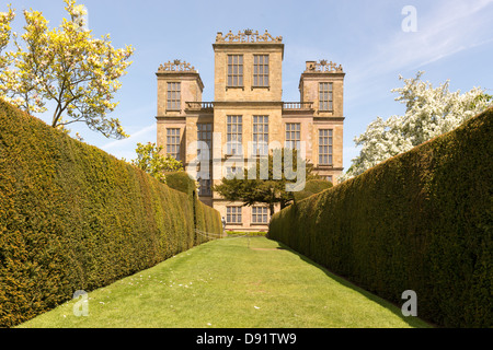 Hardwick Hall, Derbyshire in primavera Foto Stock