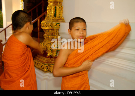 Bangkok Thailandia, Thai, Phra Nakhon, Wat Ratchanatdaram, tempio buddista, Loha Prasat, Maha Chetsadabodin Pavilion, Rattanakosin Exhibition Hall, asiatici Foto Stock